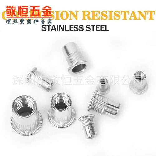 205pcs M3M4M5M6M8M10304不锈钢拉铆螺母组合盒装