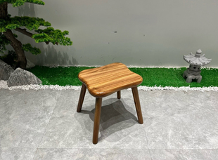 南美胡桃木随形凳中式书桌凳纯全实木凳子换鞋凳餐凳茶凳梳妆凳子
