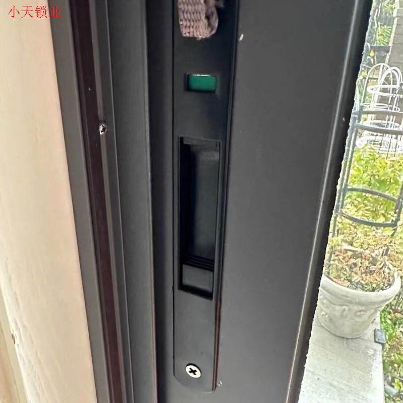 铝合金老式90勾锁玻璃门门窗条形锁锁扣推S拉门栓搭扣阳台.