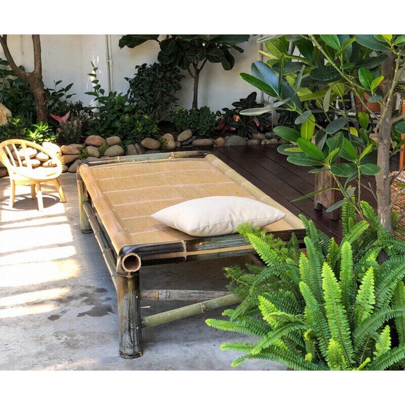 老式竹床竹床老式午休经济型竹板床家用休闲午睡单双人床竹编凉