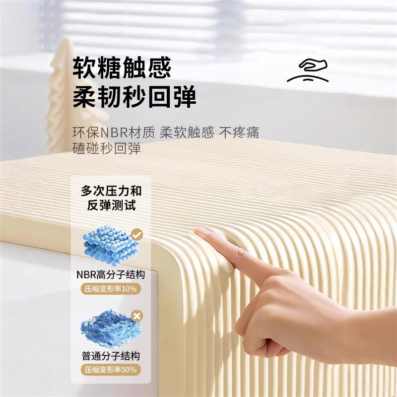 防撞条加宽加厚墙角包边垫贴窗台B床边软包防撞头海绵泡沫墙贴护