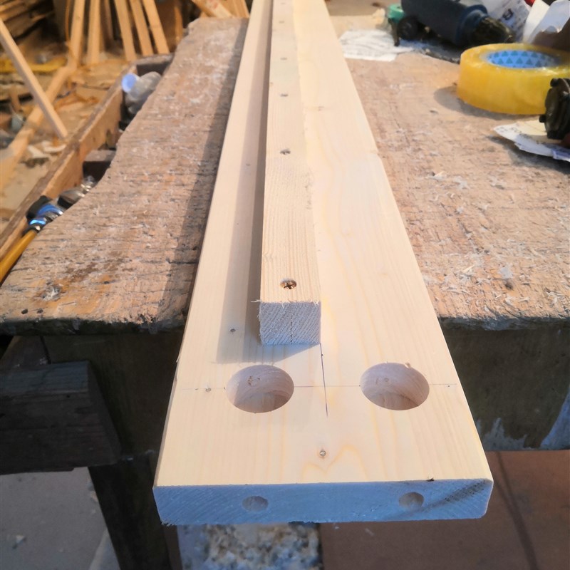 床帮床母床边实木龙骨架松木方木料床横梁横杆条床板条床子支撑腿