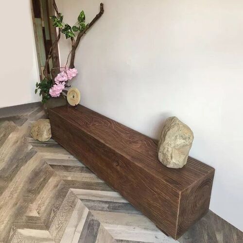 实木墩子花架花几 原木置物摆件底座 方形木桩展示台踏板树桩坐凳