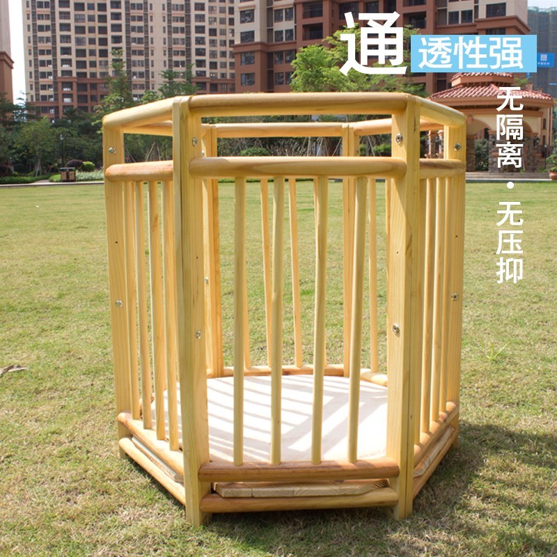 宝宝安全椅全实木婴儿学站车小孩围栏椅妈妈放心儿童站椅站桶站栏