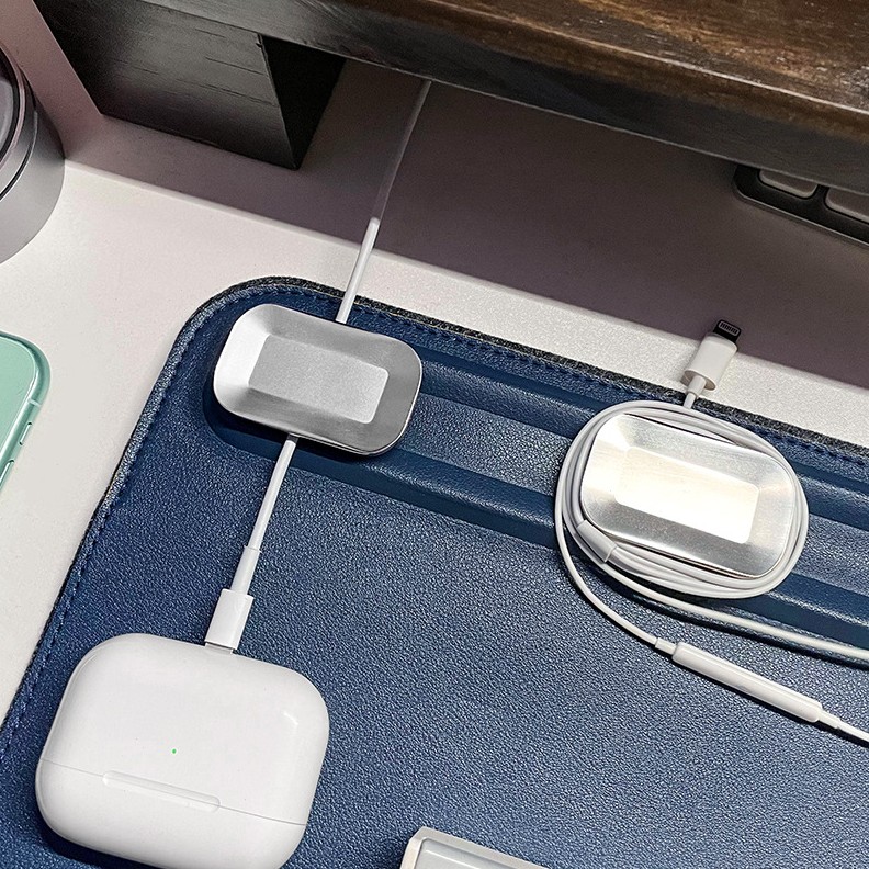 甄选SOYAN公桌垫鼠标垫双层收纳Desk Mat磁铁导轨固线设计 电脑台