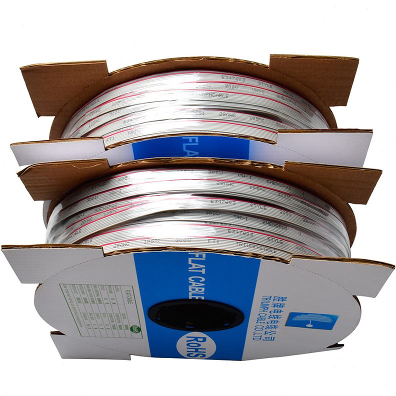 甄选胜牌UL2651-28AWG红边灰排线PH1.27间距3P-60P排线端子线