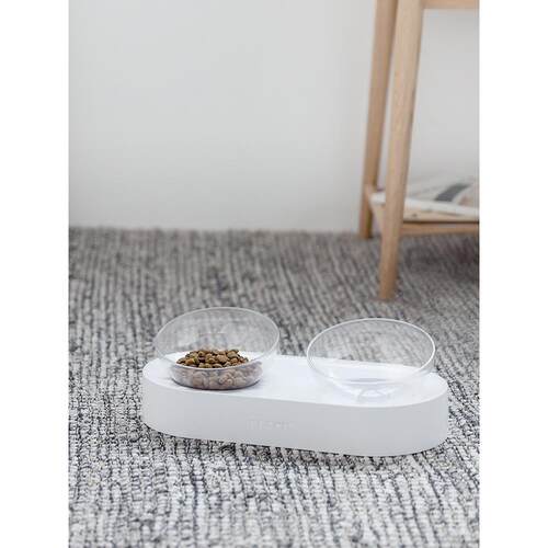 不锈钢可碗调节猫品碗双自动碗饮水狗狗猫咪用狗WBR狗盆猫食盆
