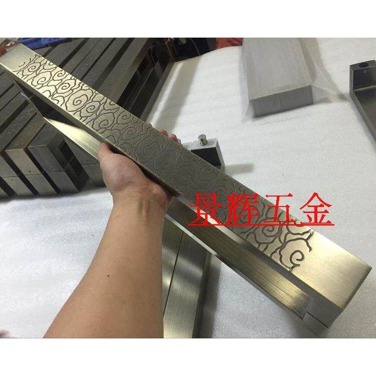 手中式彷古祥云大门把现代手玻璃木门不锈9044钢把豪门华酒店拉手