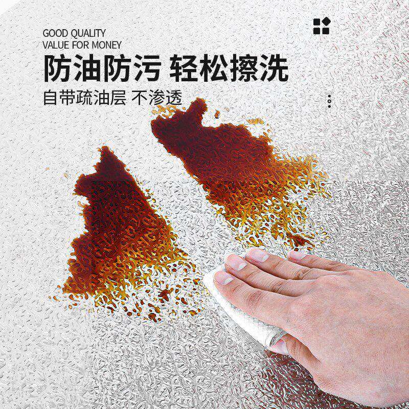 厨防油OnzZhRzu贴纸柜橱内水铺防房纸防潮防霉翻新专用垫纸锡箔纸