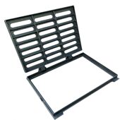 甄选雨水箅子带底座排水沟盖板市政道路用球墨铸铁雨水口漏水篦子