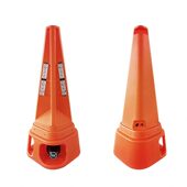 甄选源头工厂pvc声光路锥速公路警示发光路锥充电式 反光爆闪路锥