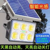 甄选特亮太阳能照明灯投光灯户外太阳能庭院灯路灯花园车库雨棚露