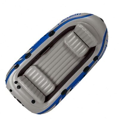 甄选intex 68324 加厚四人漂流者系列船船皮划艇橡皮艇钓鱼船