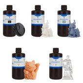 甄选能远水洗光敏树脂材料光固化3D打印机耗材透明黑白色硬度易水