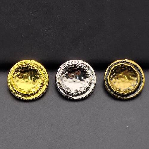 金属钮扣凹面冷淡风圆形合金纽扣毛呢大衣风衣西装外套针织扣子