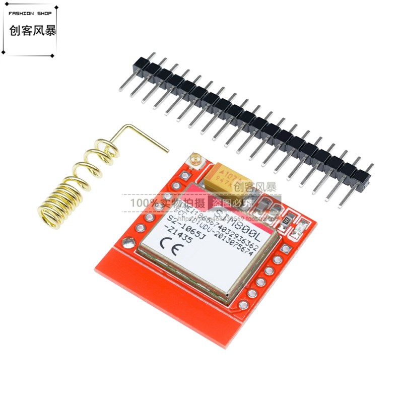 SIM800L模块 GPRS 转接板 GSM  microSIM卡 最小Core board带天线