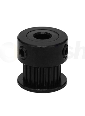 3D打印机配件2GT同步轮皮带轮GT2K型20齿黑色