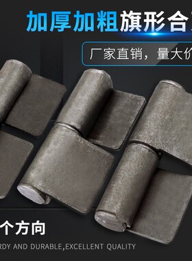 供应22号脱卸铰链 无孔旗形合页 出租屋铁门分左右焊接荷叶