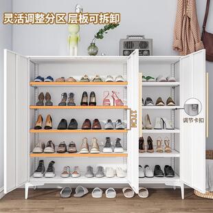 带锁鞋柜门口家用门外走廊密码锁储物柜户外过道钢制室外防盗柜子