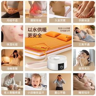 承欢慈艾绒水暖毯水暖电热毯双人电褥子床上加热除湿垫毯水暖炕垫