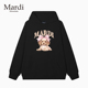 官方旗舰店Mardi 女连帽卫衣 印花套头长袖 Mountain韩国正品 秋冬款