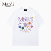 Mardi Mountain韩国正品 2026夏新款 官方旗舰店 黑白纯棉短袖 女t恤