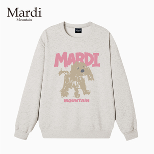 款 2026春季 印花套头圆领女卫衣 Mountain韩国正品 官方旗舰店Mardi