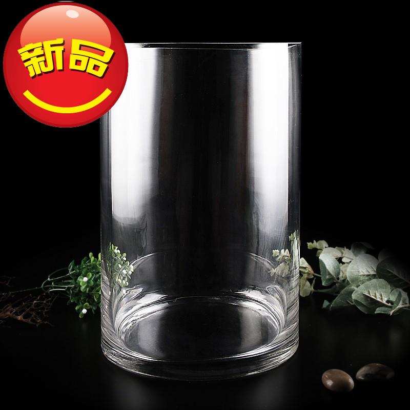 园柱形鱼缸小0型桌面精致圆形玻璃鱼缸圆L柱形家用客厅落地加厚鱼