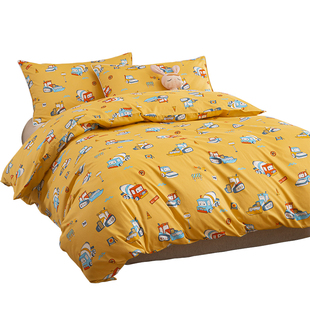 100支全棉儿童被套件1q20x150cm卡通学生幼儿园被罩150x210