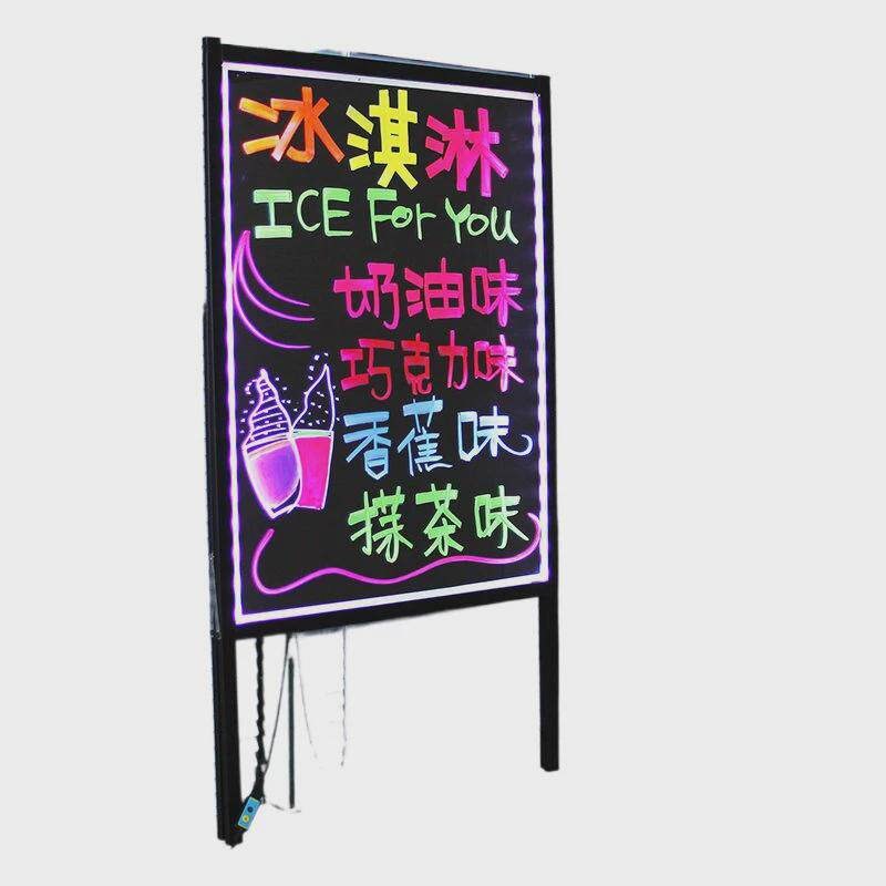 地摆摊发光黑板led荧光板广告板夜光闪光宣传门口夜市手写广告牌
