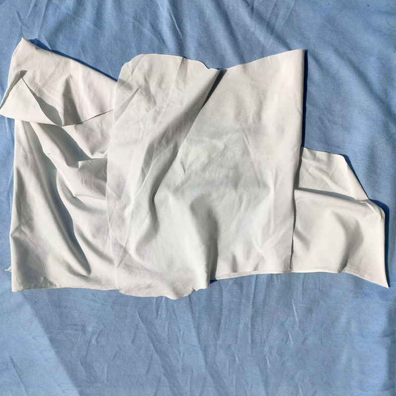 白色擦机布全棉工业抹布大块废布吸油吸水不掉P毛碎布擦机器擦拭