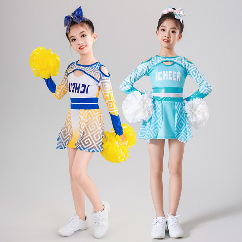 新款儿童啦啦队演出服小学生运动会开幕式服装啦啦队啦啦操表演服