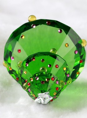 圣诞节礼物儿h童小礼品水晶圣诞树装饰品摆件2024新款女生