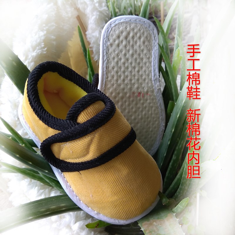 棉鞋新款不限红色小童男童女宝宝棉花鞋加厚保暖冬季儿童手工纳底