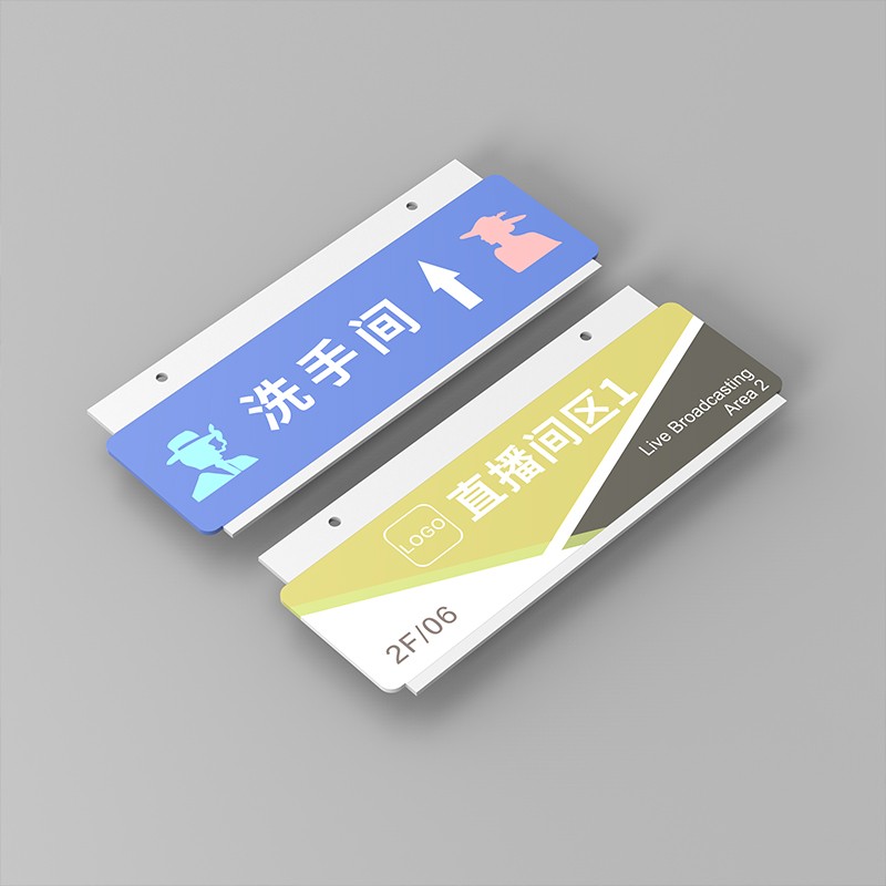公司部门a悬挂式区域牌双面吊挂指示牌定制商场收银台仓库车间分