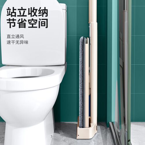 艺姿免手洗平板拖把家用懒人拖把自动回弹吸水拖布2块布W YZ-105