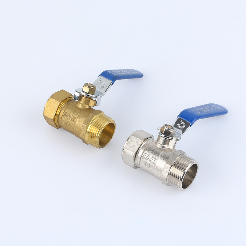 铝塑管外丝球阀  外牙球阀  卡套外丝球阀  铝塑管球阀