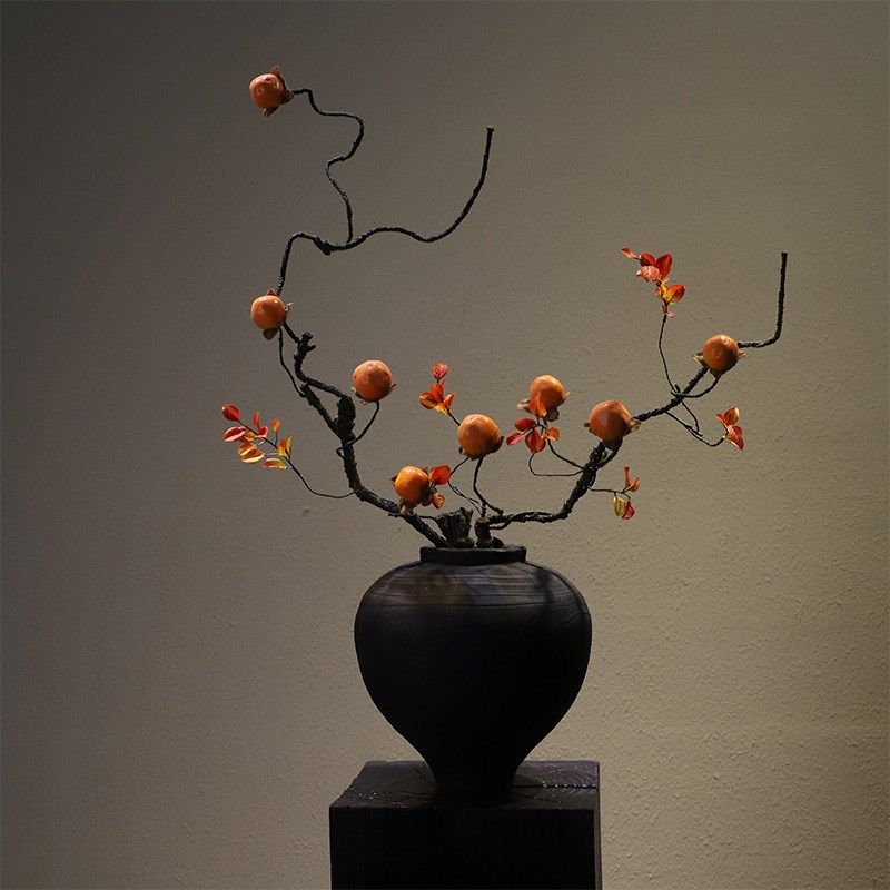 侘寂风黑色树脂花瓶禅意宋韵摆件民宿复古木纹咖啡厅家居桌面装饰,饰品/流行首饰/时尚饰品新,链条,淘宝优惠券,粉丝福利购,淘宝优惠卷