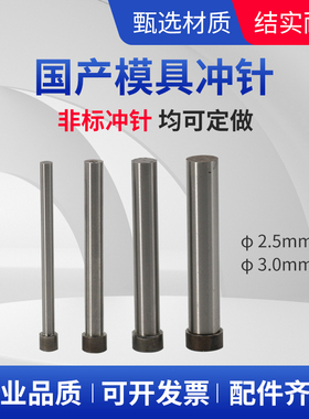 8.5 9特长国产模具冲针SKD11 加长冲头8.5 9*110 120 130 140 150