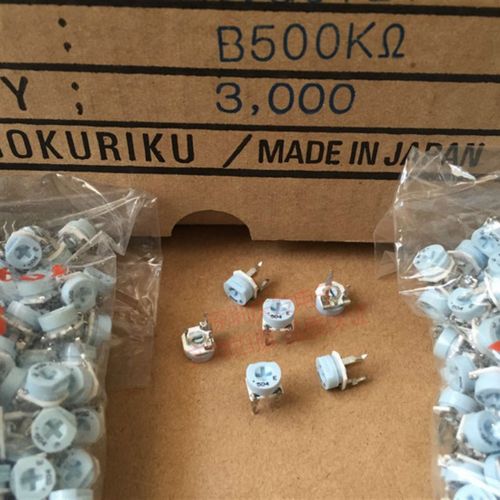 原装进口日本HDK 陶瓷可调电阻065卧式3脚微调电阻504电位器500K