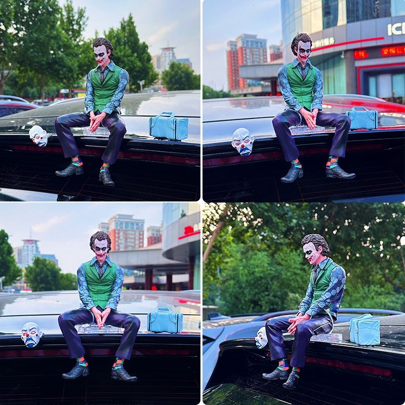 潮玩车顶小丑希斯莱杰车载摆件小丑坐姿手办模型汽车尾部挂件装饰