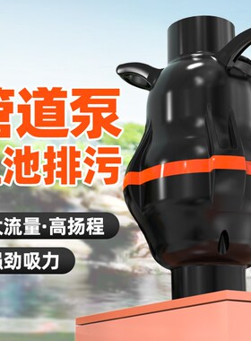 鱼池排污管道泵大流量潜水排污泵220v自吸污水泵过滤池水底吸污泵