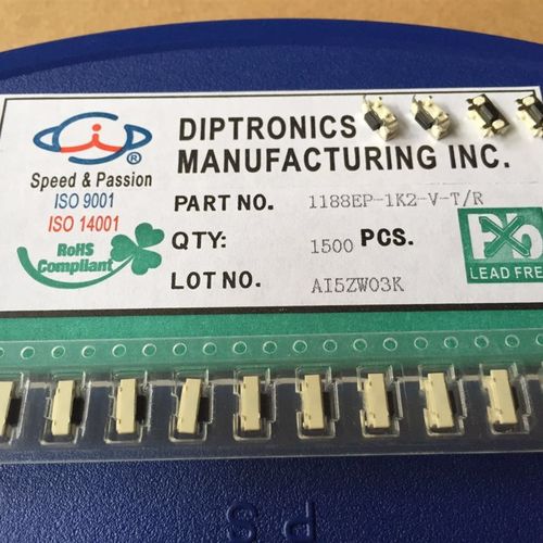 1188EP-1K2-V-T/R台湾DIP圆达轻触开关3*6*3.5侧按大贝贝带固定柱