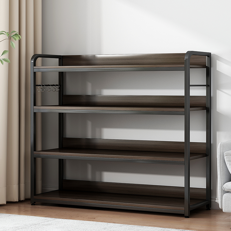 简易书架落地多层置物架家用靠墙收纳架子多功能货架展示柜整理架