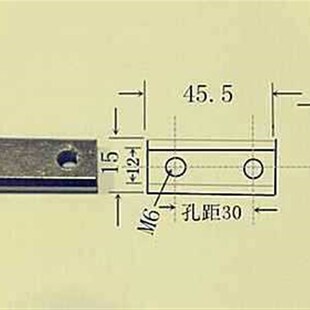 机械手配件双孔螺母M6牙 铝型材 滑块JE40D060