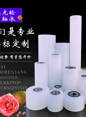 尼龙非标轴承滑轮 内径内孔8 10 12 14 15 16 20夹轮滚轮压线靠轮
