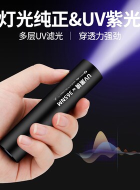 手机维修UV胶固化灯 led紫外线 手电筒 绿油固化紫光灯荧光剂鉴定
