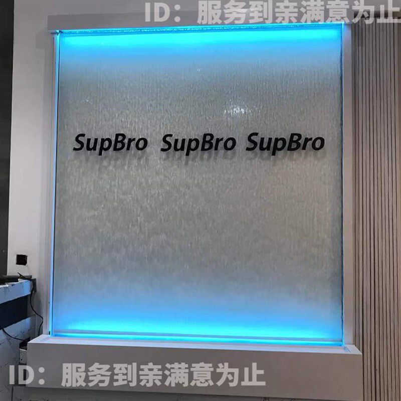 流水玻璃水幕帘钢丝网喷泉不锈钢水帘景J观客厅隔断背景墙水帘循