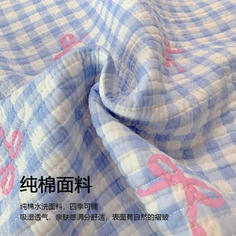 大学生宿舍双面床盖床r单全棉软床褥垫子薄单人床上用品寝室