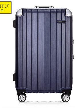 结实耐用加厚行李箱女24静音防震万向轮旅行箱子男拉杆箱铝框26寸